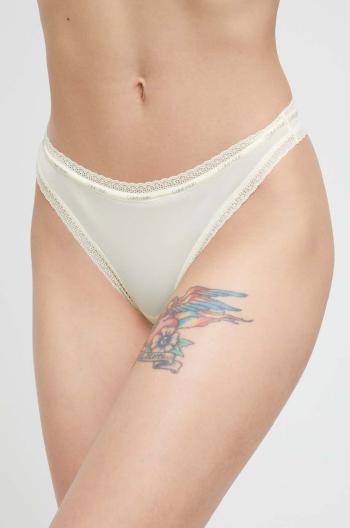 Tangá Calvin Klein Underwear žltá farba