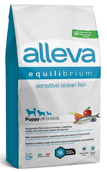 Alleva SP EQUILIBRIUM dog puppy sensitive all breeds ocean fish 2kg