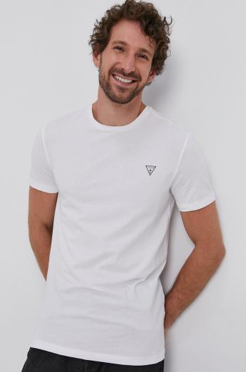 Tričko Guess (2-pack) pánske, biela farba, jednofarebné