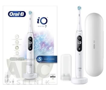 Oral-B iO SERIES 7 WHITE elektrická zubná kefka + držiak + puzdro, 1x1 set