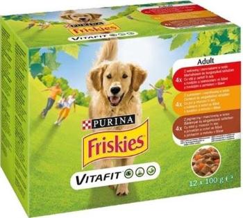 Friskies Adult s hovädzím, kuraťom a jahňacím 12 x 100 g