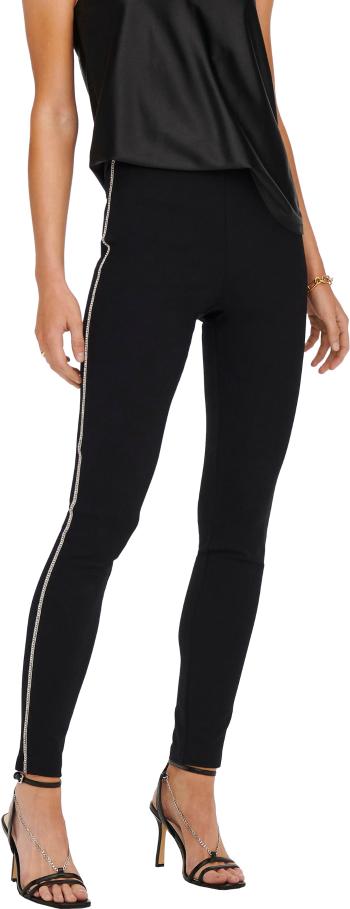 ONLY Dámske legíny ONLAURA Skinny Fit 15275769 Black / Silver XS