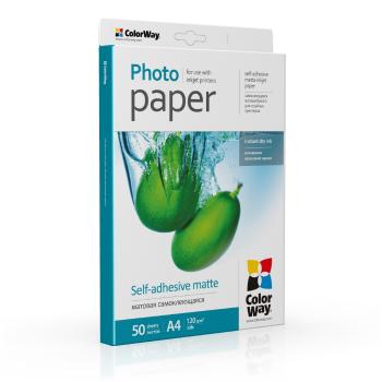 COLORWAY FOTOPAPIER CW MATNY SAMOLEPIACI 120/80G/M2,50KS,A4 (PMS1208050A4)