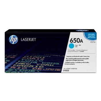 HP 650A CE271A azúrový (cyan) originálny toner