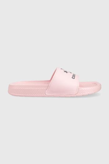 Šľapky Converse All Star Slide Slip dámske, ružová farba, A02859C