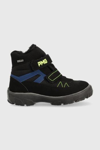 Detské zimné topánky Primigi čierna farba