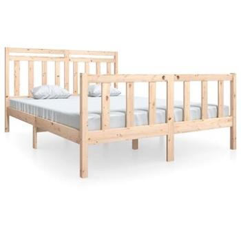 Rám postele masívne drevo 160 × 200 cm, 3100968