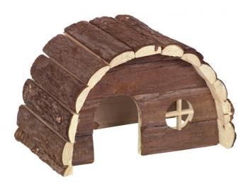Nobby Oblý drevený domček pre králiky a hlodavce Samy L 35 x 20 x 23 cm