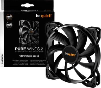 BeQuiet Pure Wings 2 PWM PC vetrák s krytom čierna (š x v x h) 120 x 120 x 25 mm