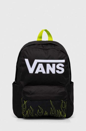 Detský ruksak Vans NEW SKOOL BACKPACK čierna farba, malý, vzorovaný