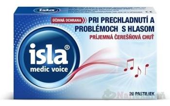 ISLA MEDIC voice, čerešňové pastilky pri probléme s hlasivkami 20 ks