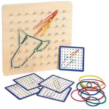 Small Foot Drevená doska Geoboard (4020972119773)