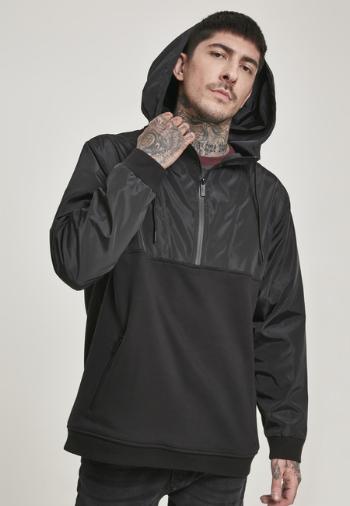 Urban Classics Military Half Zip Hoody black - L