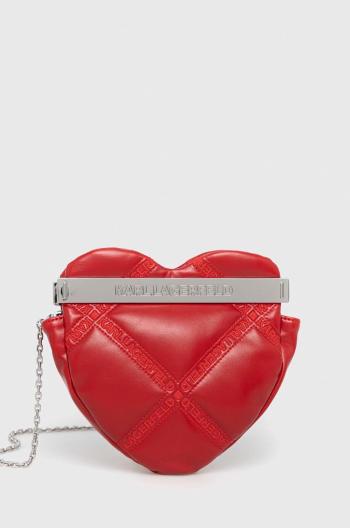 Listová kabelka Karl Lagerfeld červená farba