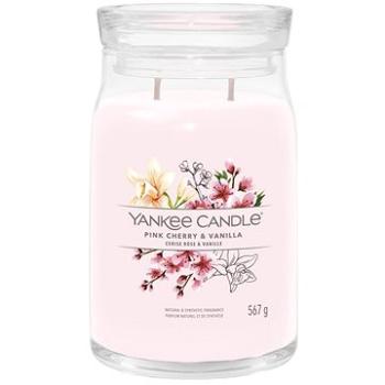 YANKEE CANDLE Signature sklo 2 knôty Pink Cherry & Vanilla 567 g (5038581128818)