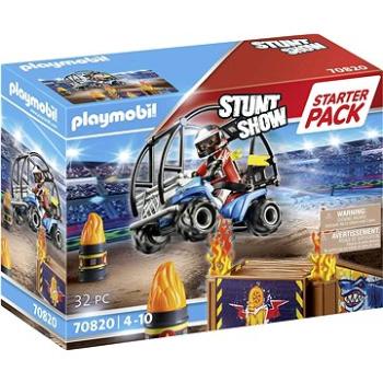 Playmobil Starter Pack Kaskadérska show so štvorkolkou a ohnivou rampou (4008789708205)