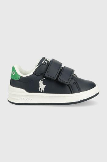 Detské tenisky Polo Ralph Lauren tmavomodrá farba