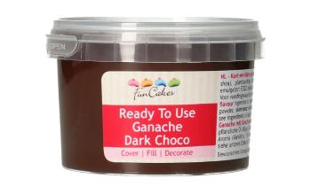 Hotová tmavá čokoládová ganache - na okamžité použitie - 260 g - FunCakes