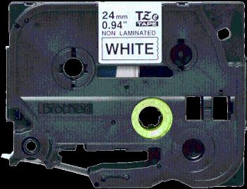 Brother TZ-N251 / TZE-N251, 24mm x 8m, čierna tlač / biely podklad, originálna páska