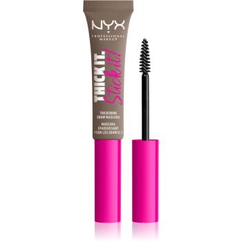 NYX Professional Makeup Thick it Stick It Brow Mascara riasenka na obočie odtieň 01 Taupe 7 ml