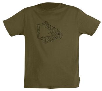 Avid carp tričko icon t-shirt khaki - m