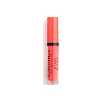 Makeup Revolution  Sheer Brilliant Lip Gloss  Lesky na pery Oranžová