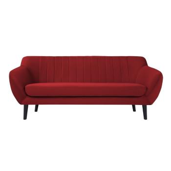 Červená zamatová pohovka Mazzini Sofas Toscane, 188 cm