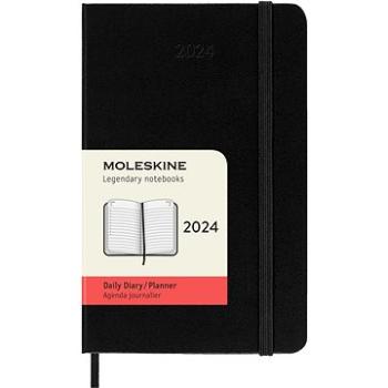 Moleskine 2024 S, tvrdé dosky, čierny D (DHB12DC2Y24)