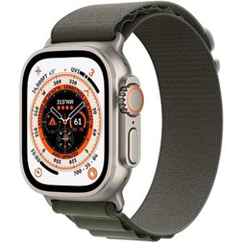 Apple Watch Ultra 49 mm titánové puzdro so zeleným alpským ťahom – Small (MNHJ3CS/A)
