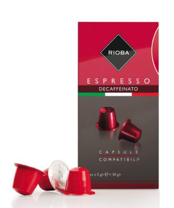 Rioba Espresso Decaffeinato kapsule 10x5g