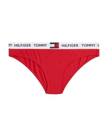 TOMMY HILFIGER - logo červené nohavičky z organickej bavlny-XS