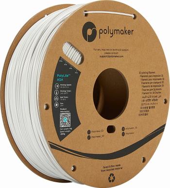 Polymaker PolyLite PLA ASA Filament 1,75 mm 1 kg White