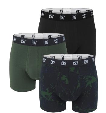 CRISTIANO RONALDO CR7 - boxerky 3PACK black & army green z organickej bavlny-L (86-92 cm)