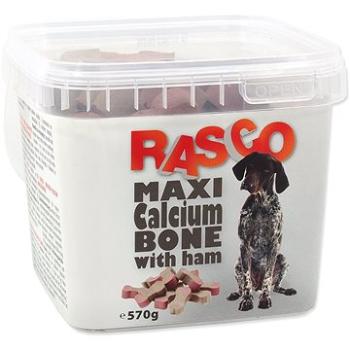 RASCO Pochúťka Rasco kosť kalciová so šunkou 6 cm 570 g (8595091779932)