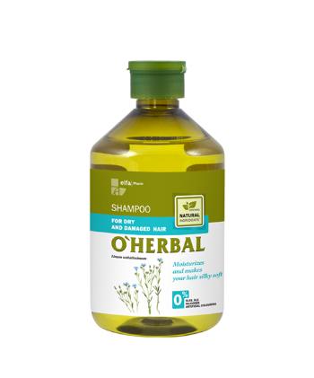O'Herbal Linum Usitatissimum šampón pre suché a poškodené vlasy (Moisturizes and Makes Your Hair Silky Soft) 500 ml