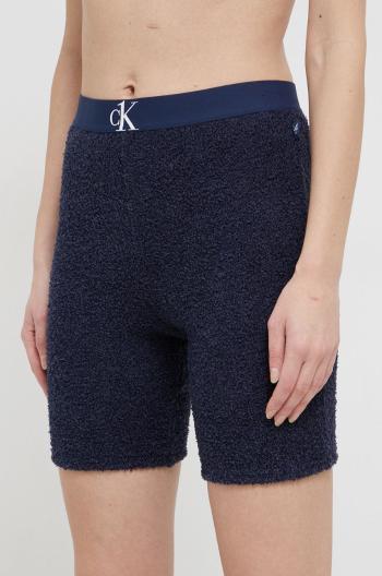 Pyžamové šortky Calvin Klein Underwear dámske, tmavomodrá farba