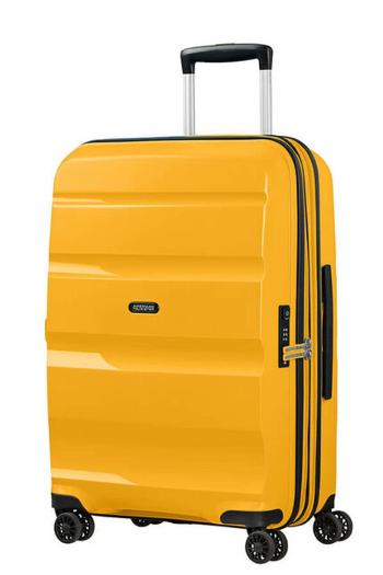 American Tourister Skořepinový cestovní kufr Bon Air DLX M EXP 66/73 l - žlutá