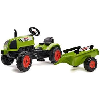 Falk Šliapací traktor 2041C Claas Arion s vlečkou a otváracou kapotou (3016200204138)