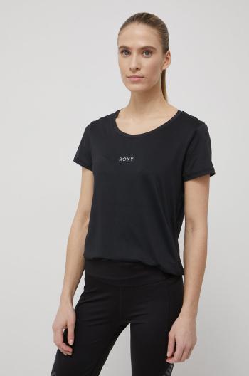 Tričko Roxy dámsky, čierna farba,