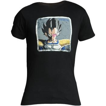 Capslab  Tričká s krátkym rukávom Dragon Ball Z Vegeta T-shirt  Čierna
