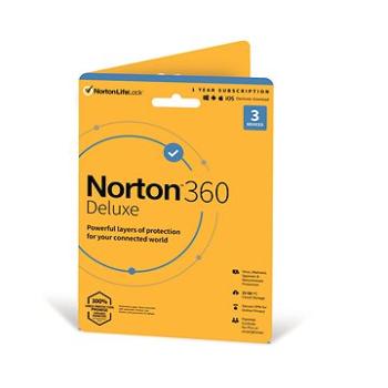 Norton 360 Deluxe 25GB, 1 používateľ, 3 zariadenia, 12 mesiacov (elektronická licencia) (21405802) + ZDARMA Inštalácia na diaľku Alza služby - online instalace