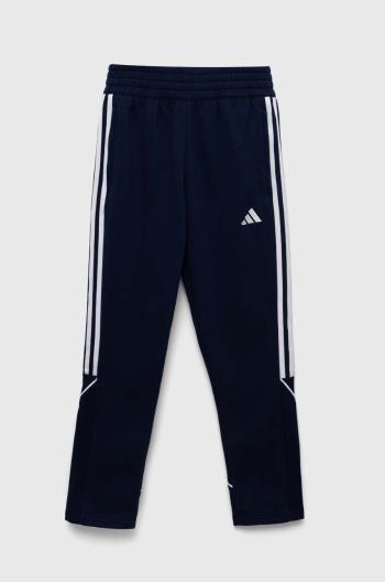 Detské tepláky adidas Performance TIRO23L SW PNTY tmavomodrá farba, s nášivkou