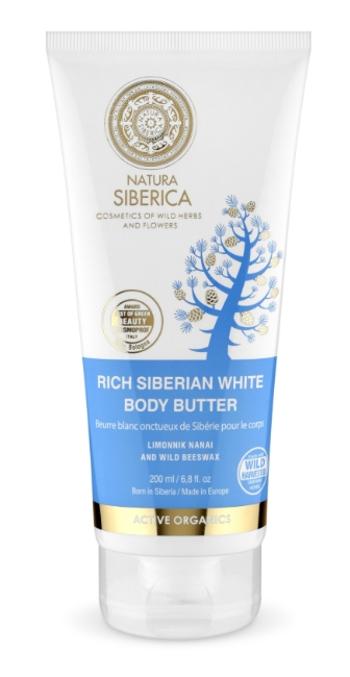 NATURA SIBERICA Bohaté sibírske biele telové maslo proti celulitíde 200 ml