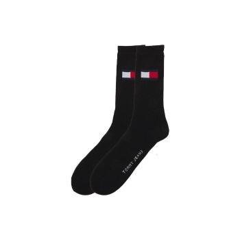 Tommy Hilfiger  2 Pack Flag Logo Socks Black  Ponožky Čierna