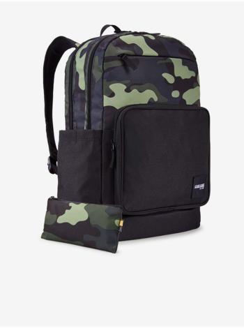 Zeleno-čierny vzorovaný batoh Case Logic
