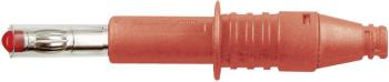 Stäubli X-GL-438 banánik zástrčka, rovná Ø pin: 4 mm červená 1 ks
