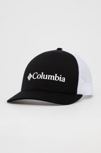 Čiapka Columbia čierna farba, s potlačou