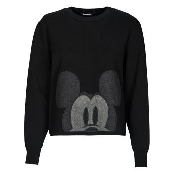 Desigual  MICKEY PATCH DENIM  Svetre Čierna