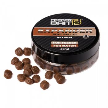 Feederbait mäkčená peletka expander soft pellet 50 ml 8 mm - natural