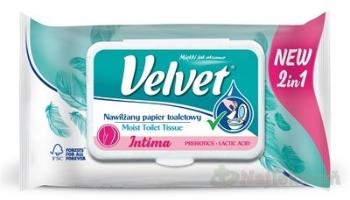 Velvet Intima 2v1 vlhčený toaletný papier 1x42 ks